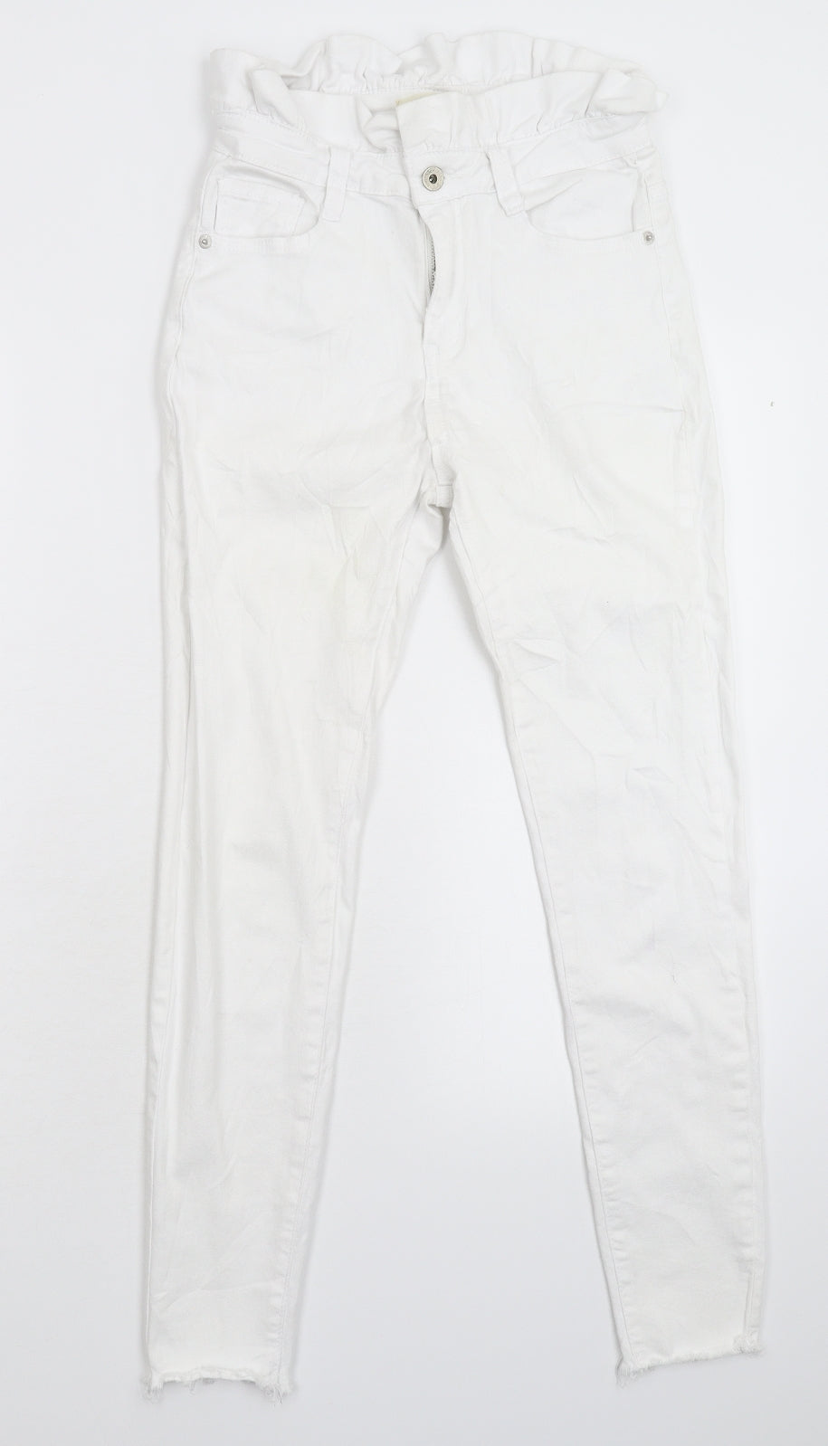 Blue Rays Womens White  Denim Skinny Jeans Size 28 in L27 in