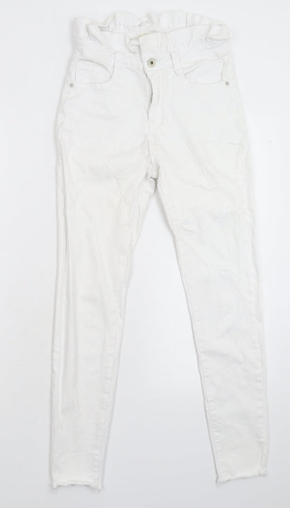 Blue Rays Womens White  Denim Skinny Jeans Size 28 in L27 in