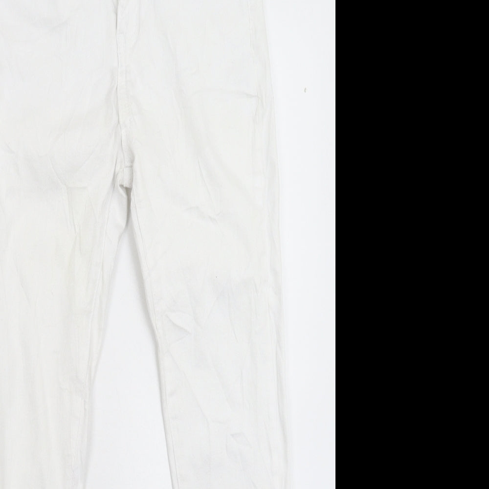 Blue Rays Womens White  Denim Skinny Jeans Size 28 in L27 in