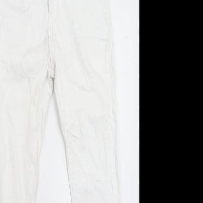 Blue Rays Womens White  Denim Skinny Jeans Size 28 in L27 in