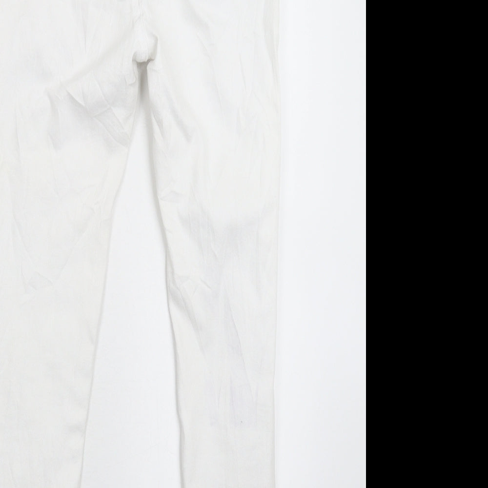 Blue Rays Womens White  Denim Skinny Jeans Size 28 in L27 in