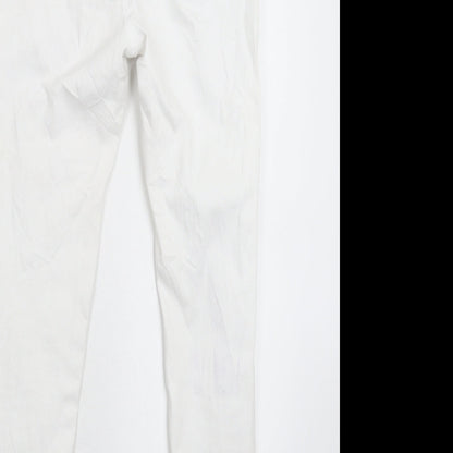 Blue Rays Womens White  Denim Skinny Jeans Size 28 in L27 in