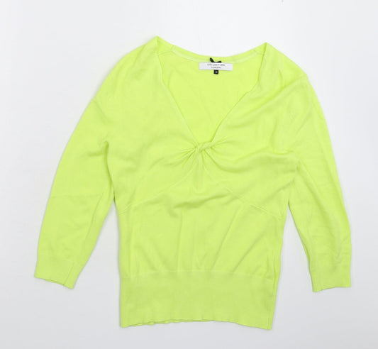 John Lewis Womens Green  Knit Pullover Jumper Size 10