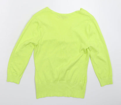 Womens UK Size 10 John Lewis Green Pullover Jumper