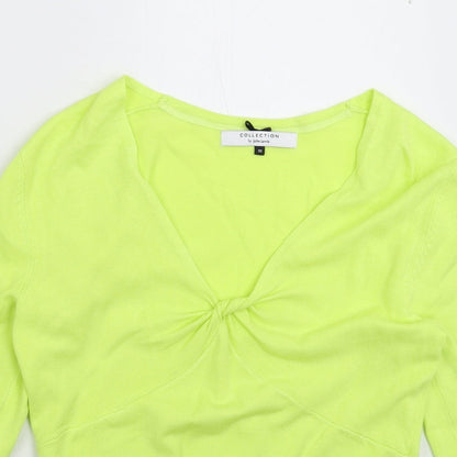 Womens UK Size 10 John Lewis Green Pullover Jumper