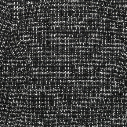 M&Co Womens Black Check  Jacket Blazer Size 14