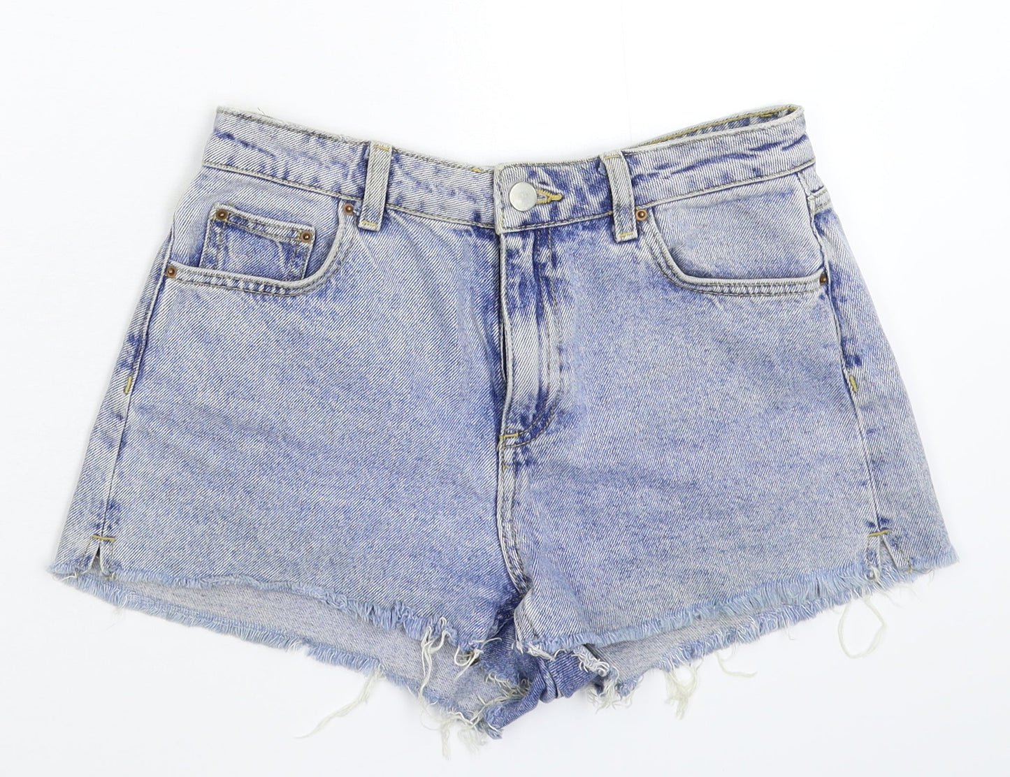 Denim & Co. Womens Blue  Denim Hot Pants Shorts Size 8