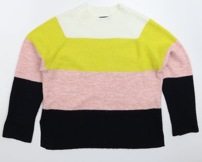 Womens UK Size 14 F&F Multicoloured Pullover Jumper
