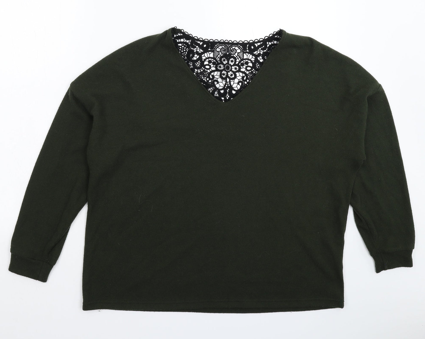 Dorothy Perkins Womens Green  Knit Pullover Jumper Size 14