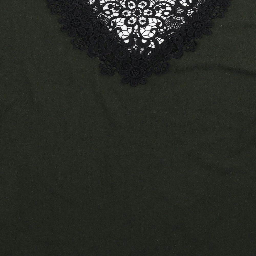 Dorothy Perkins Womens Green  Knit Pullover Jumper Size 14