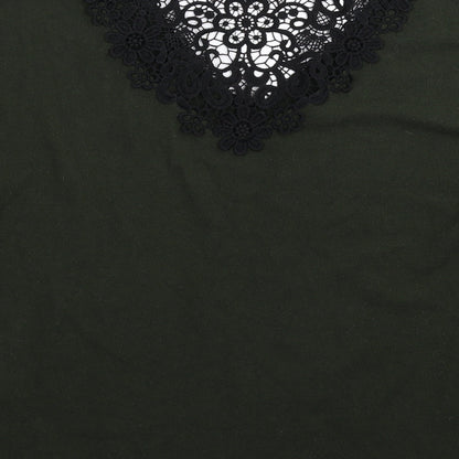 Dorothy Perkins Womens Green  Knit Pullover Jumper Size 14