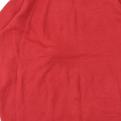 Livergy Womens Red Animal Print  Pullover Jumper Size M