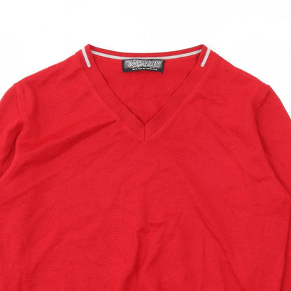 Topman Mens Red   Pullover Sweatshirt Size M