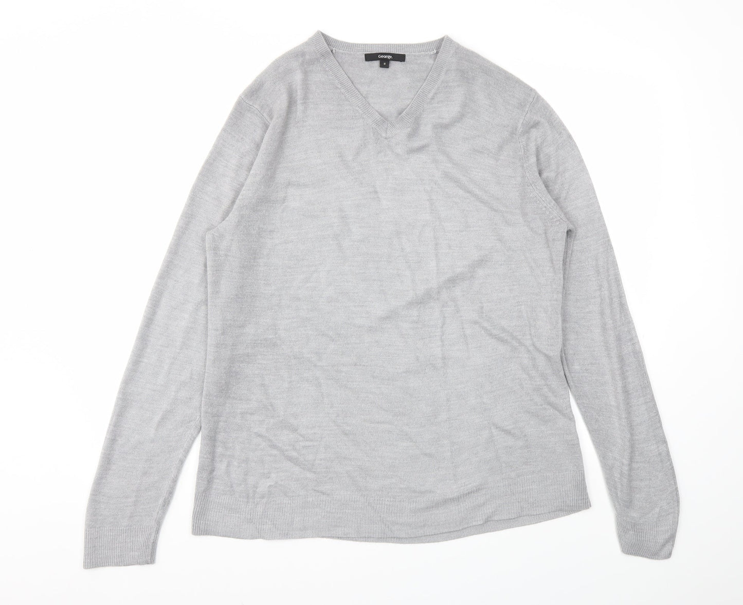 George Mens Grey   Pullover Sweatshirt Size M