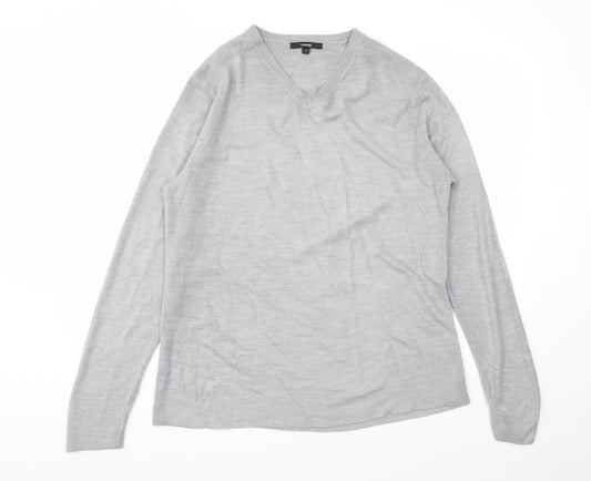 George Mens Grey   Pullover Sweatshirt Size M