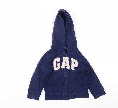 Gap Girls Blue   Full Zip Jumper Size 2 Years