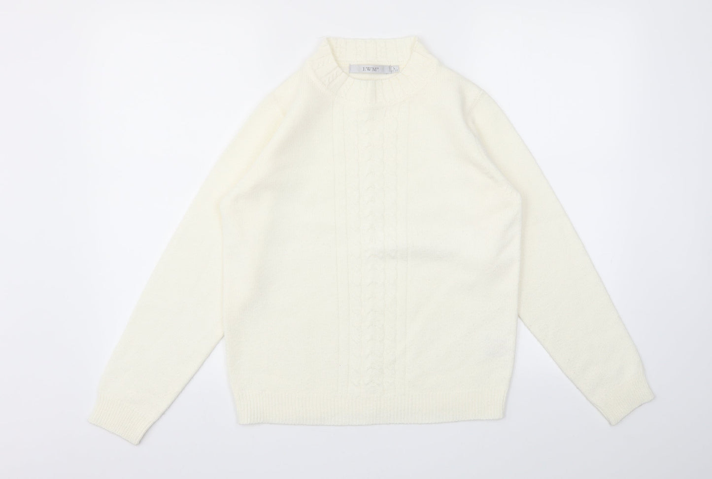 EWM Womens Ivory   Pullover Jumper Size S