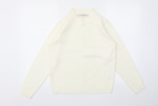 EWM Womens Ivory   Pullover Jumper Size S