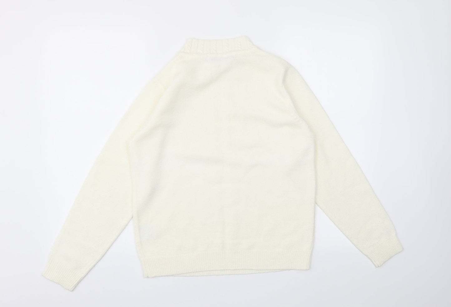 EWM Womens Ivory   Pullover Jumper Size S