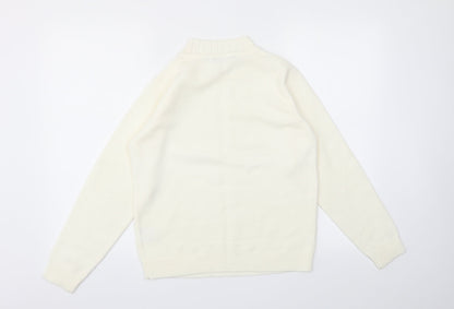 EWM Womens Ivory   Pullover Jumper Size S