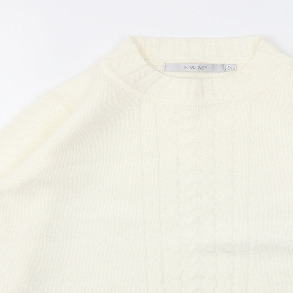 EWM Womens Ivory   Pullover Jumper Size S