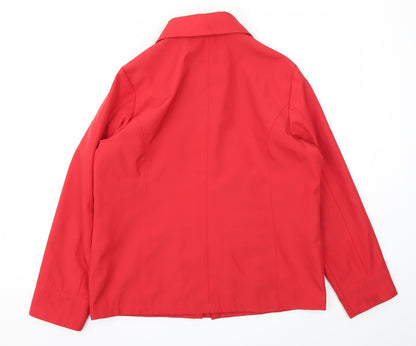 BM Womens Red   Jacket Coat Size S