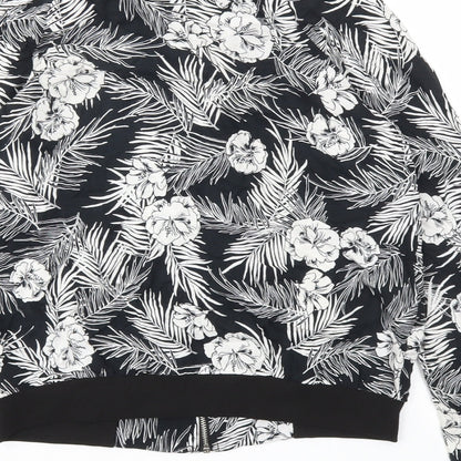 F&F Womens Black Floral  Jacket  Size 8