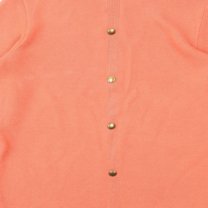 Womens UK Size 10 Afibel Orange Pullover Jumper