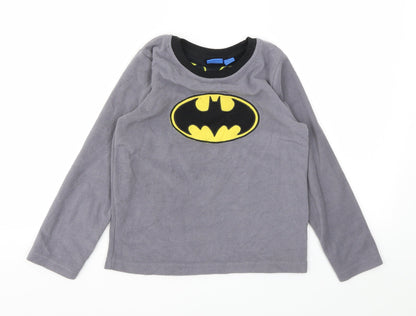 Primark Boys Grey Animal Print   Pyjama Top Size 8-9 Years