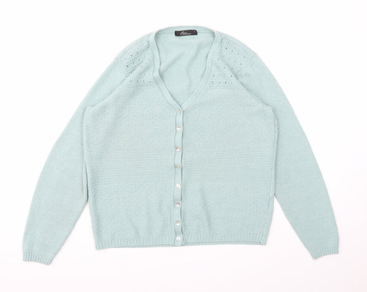 BM Womens Blue   Cardigan Jumper Size S