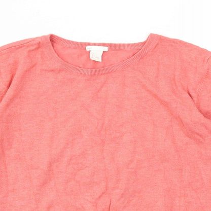 Womens UK Size L H&M Pink Pullover Jumper
