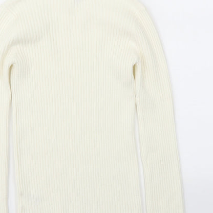 jhon lewis  Girls Ivory   Pullover Jumper Size 11 Years