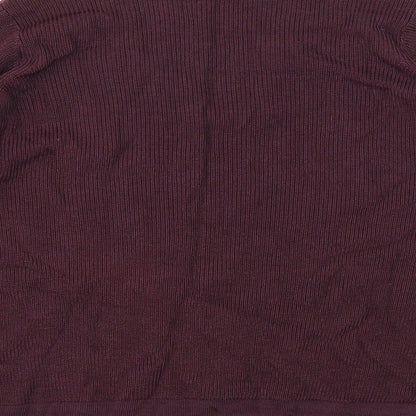 Womens UK Size 12 M&S Purple Basic T-Shirt