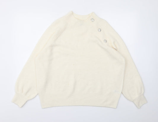 George Womens Beige   Pullover Jumper Size L