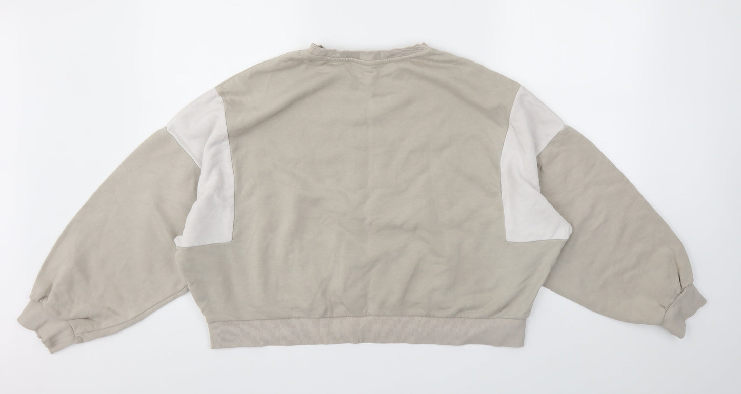 Womens UK Size M H&M Beige Pullover Jumper