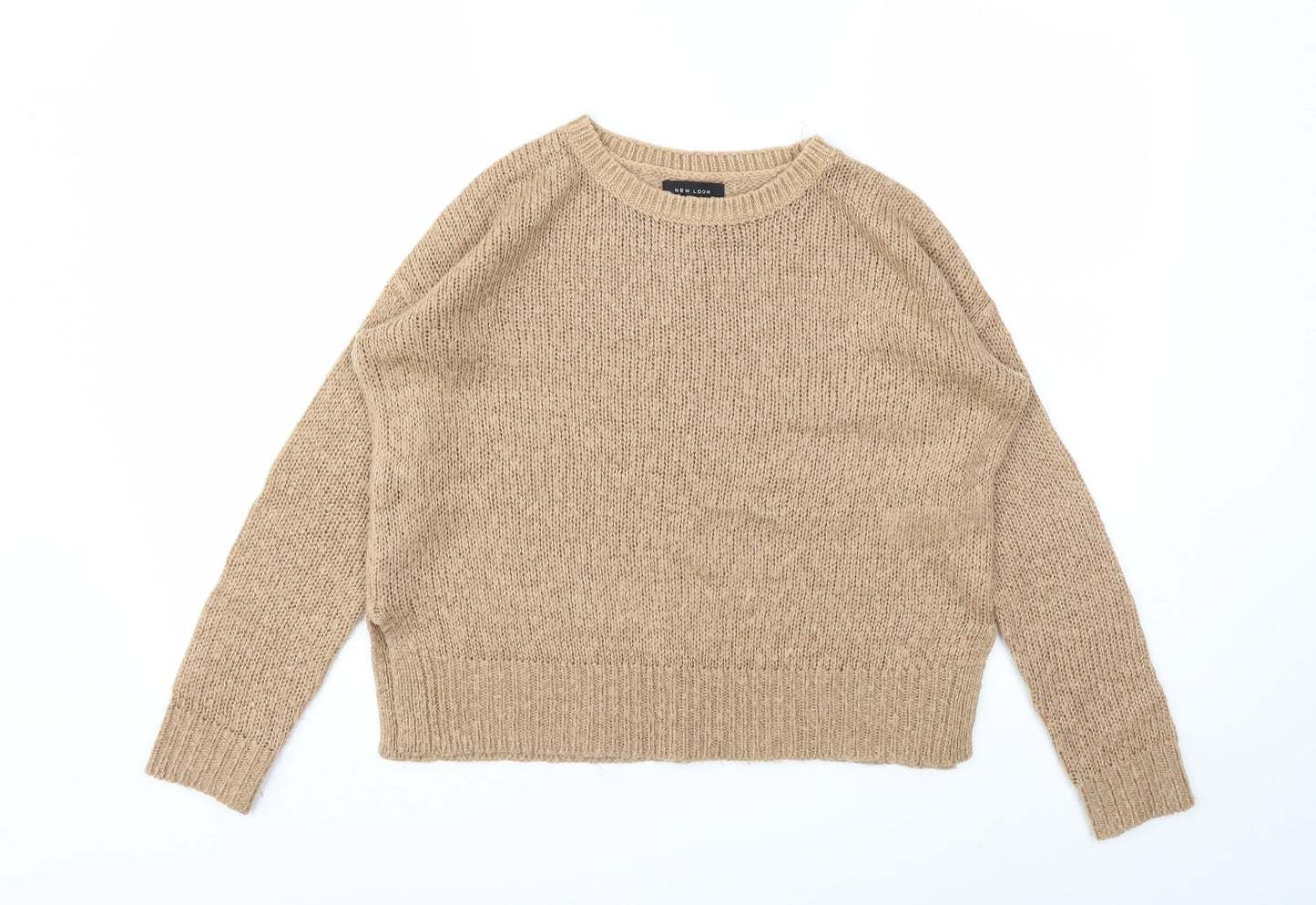 Womens UK Size S New Look Beige Pullover Jumper