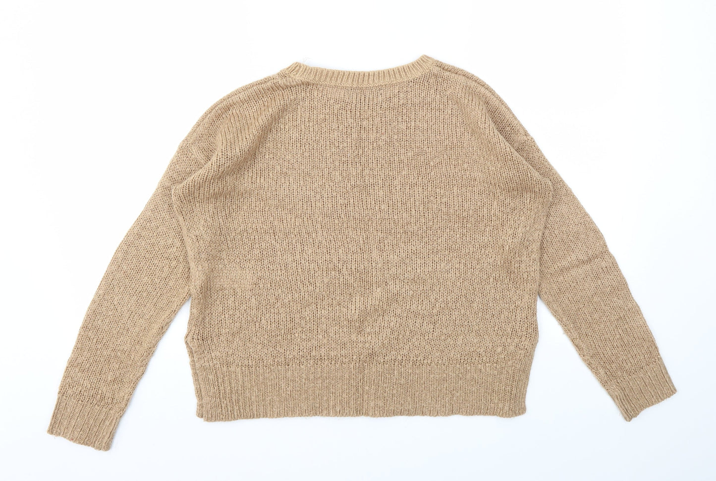Womens UK Size S New Look Beige Pullover Jumper