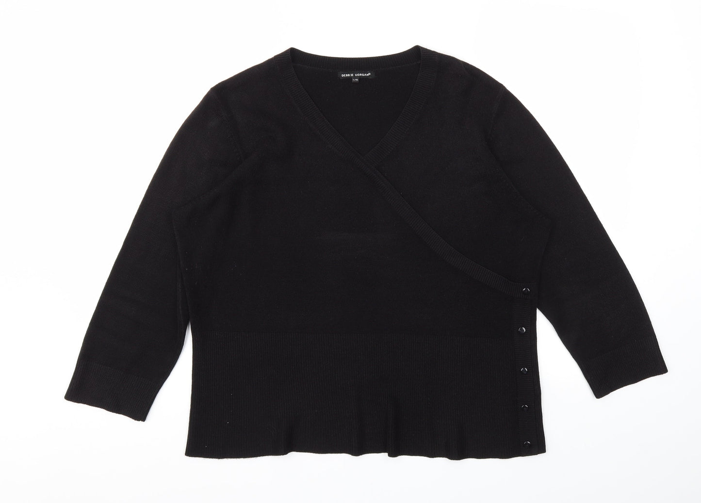 Womens UK Size L Debbie Morgan Black Pullover Jumper