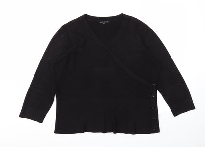 Womens UK Size L Debbie Morgan Black Pullover Jumper