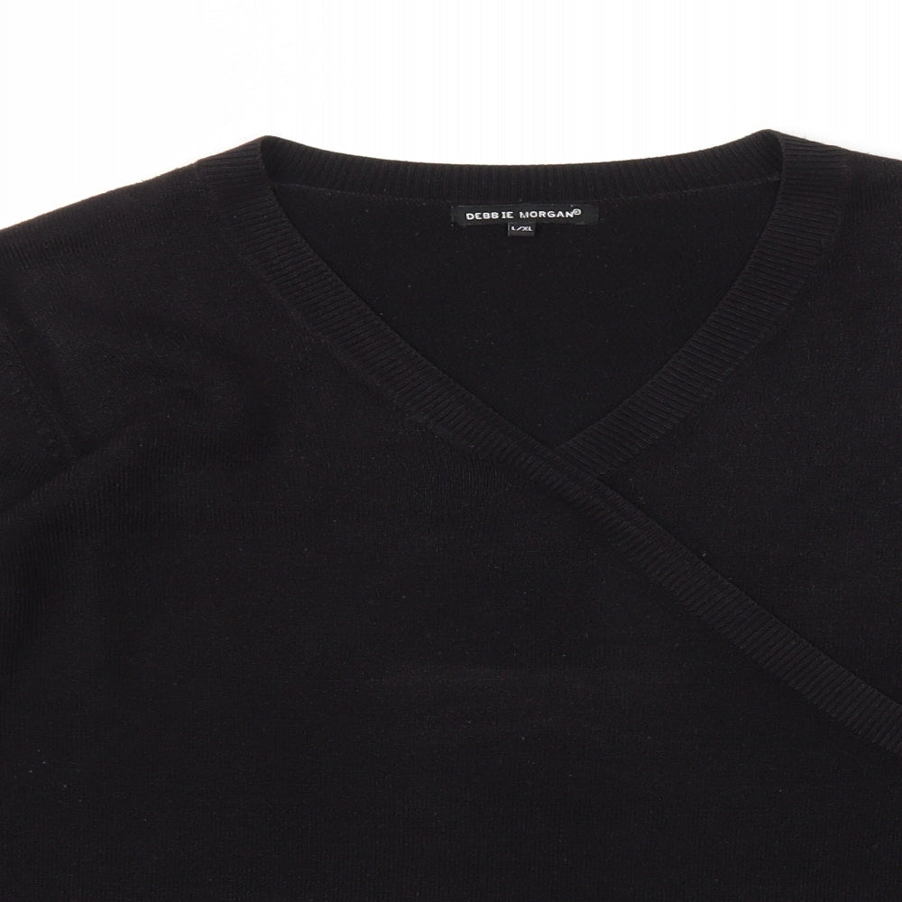 Womens UK Size L Debbie Morgan Black Pullover Jumper