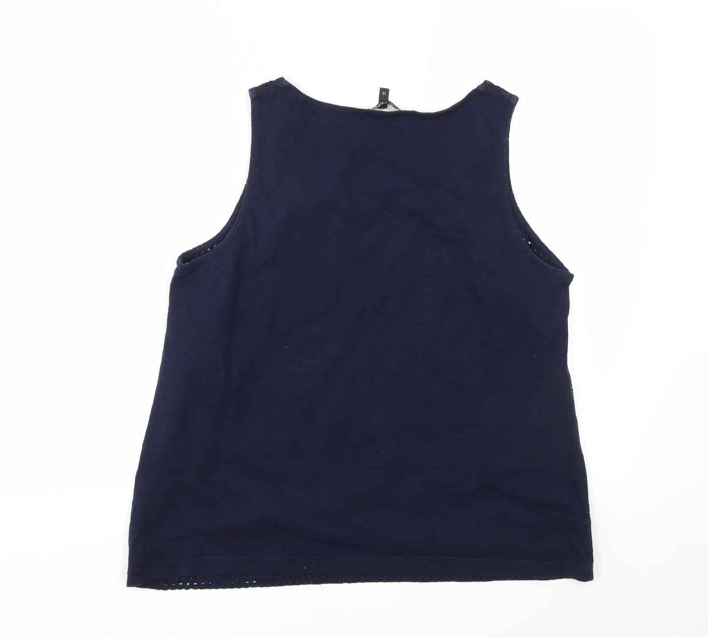 Womens UK Size 14 NEXT Blue Basic T-Shirt
