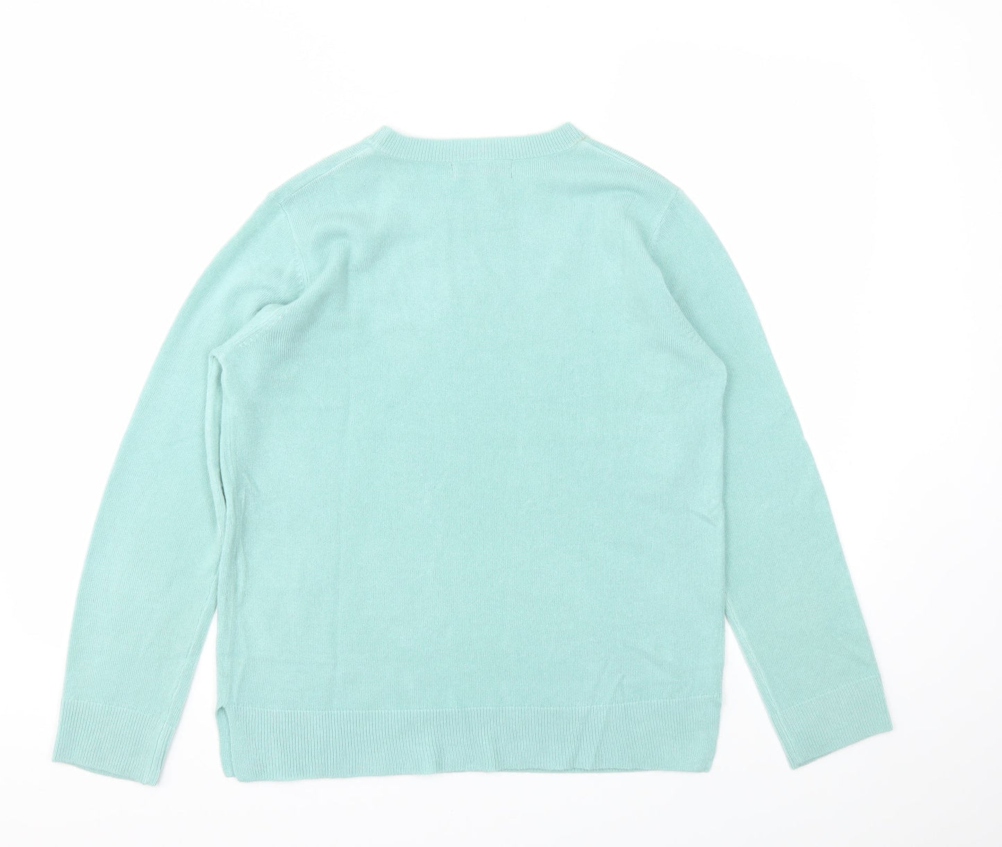 Womens UK Size 12 M&S Blue Pullover Jumper