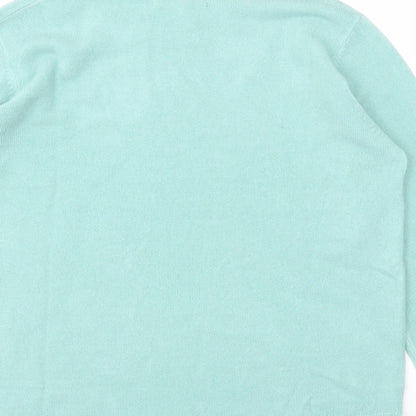 Womens UK Size 12 M&S Blue Pullover Jumper