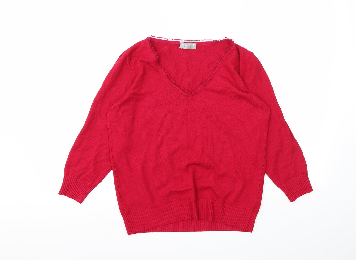 Womens UK Size 14 M&S Pink Pullover Jumper
