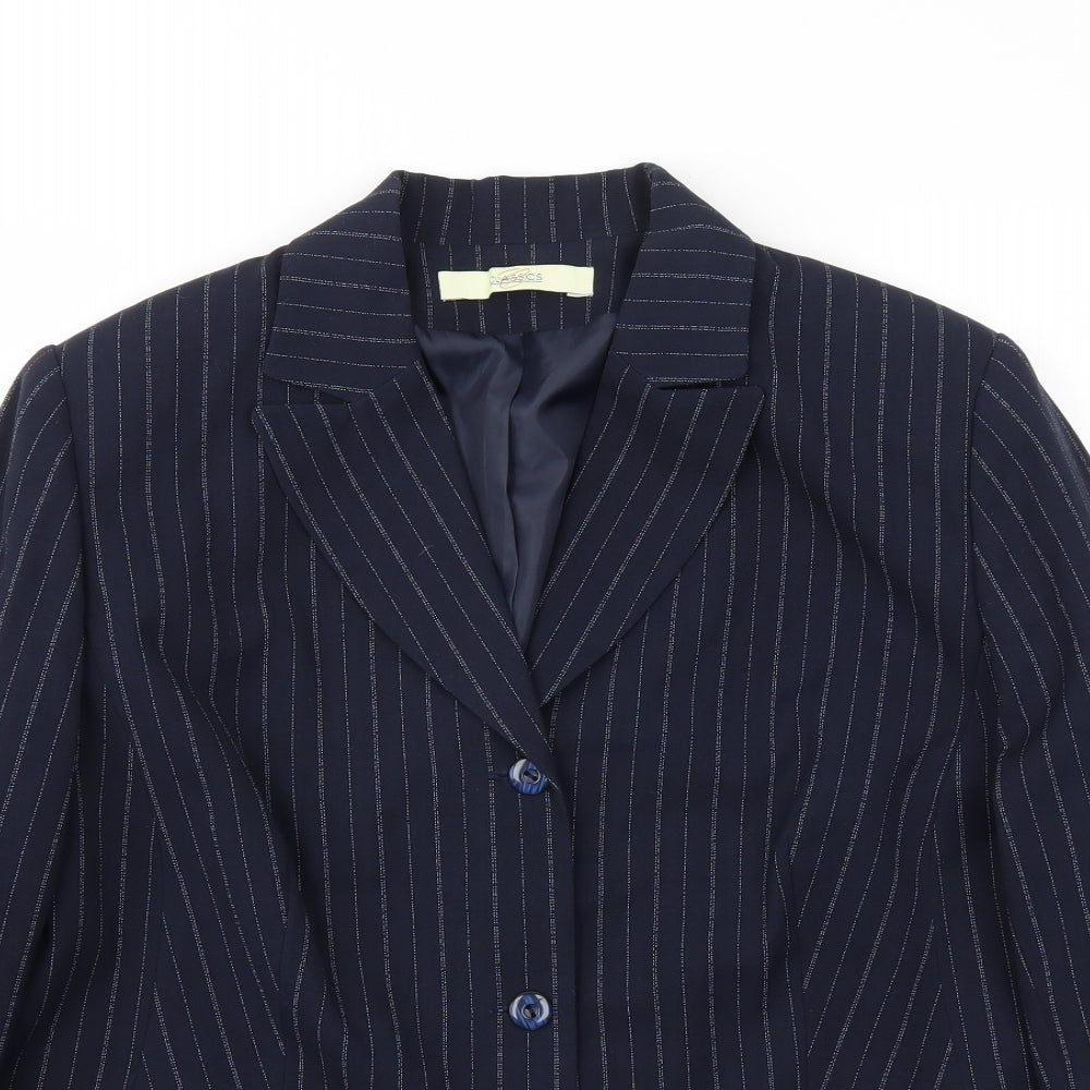 Classics Womens Blue   Jacket Blazer Size 20