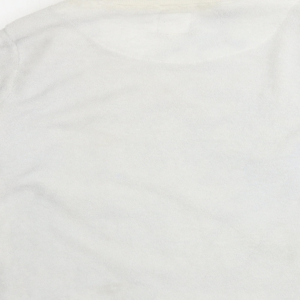 Womens UK Size XS love to lounge White Pullover Jumper