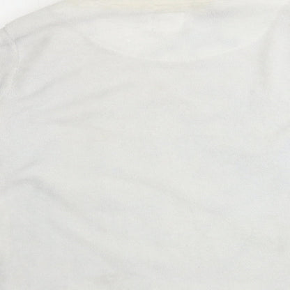 Womens UK Size XS love to lounge White Pullover Jumper