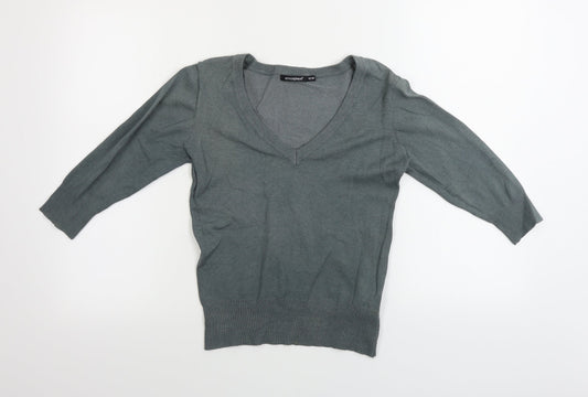 Womens UK Size 10 Atmosphere Grey Pullover Jumper