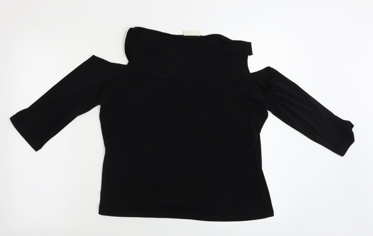 For Woman  Womens Black   Basic Blouse Size 14