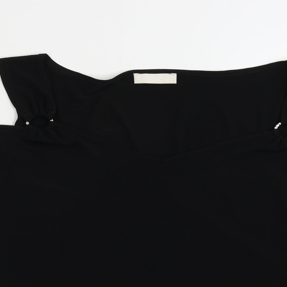 For Woman  Womens Black   Basic Blouse Size 14